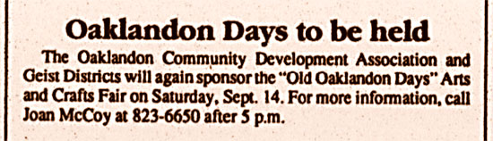 Oaklandon Days 