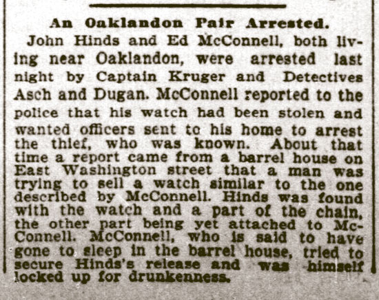 Oaklandon Pair Arrested