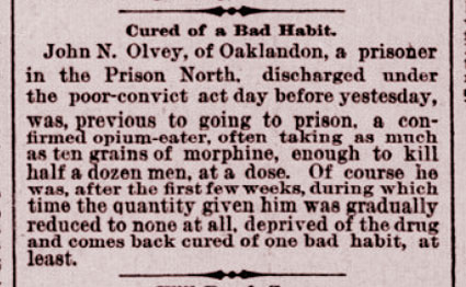 Cured of a Bad Habit.